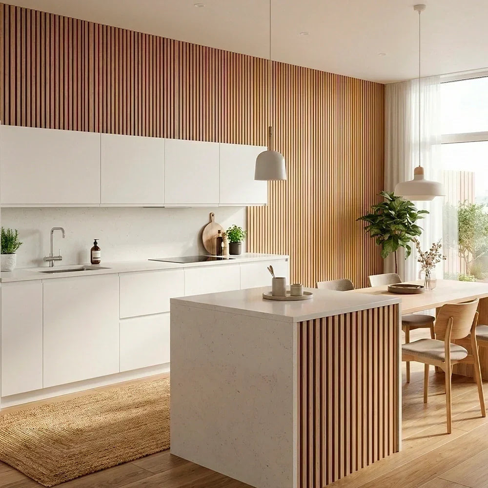 Flexibele Houten Akoestische Panelen - (270 cm x 110 cm)