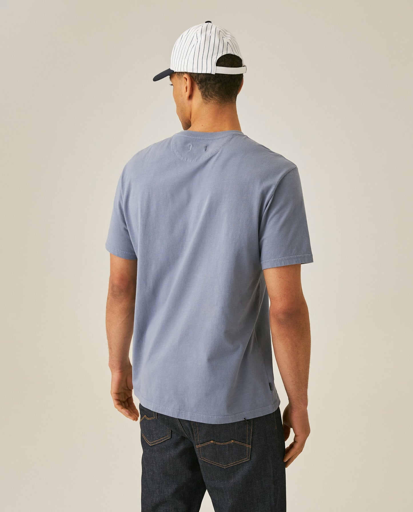 Men's Slim Fit V-Neck T-Shirt - Light Blue