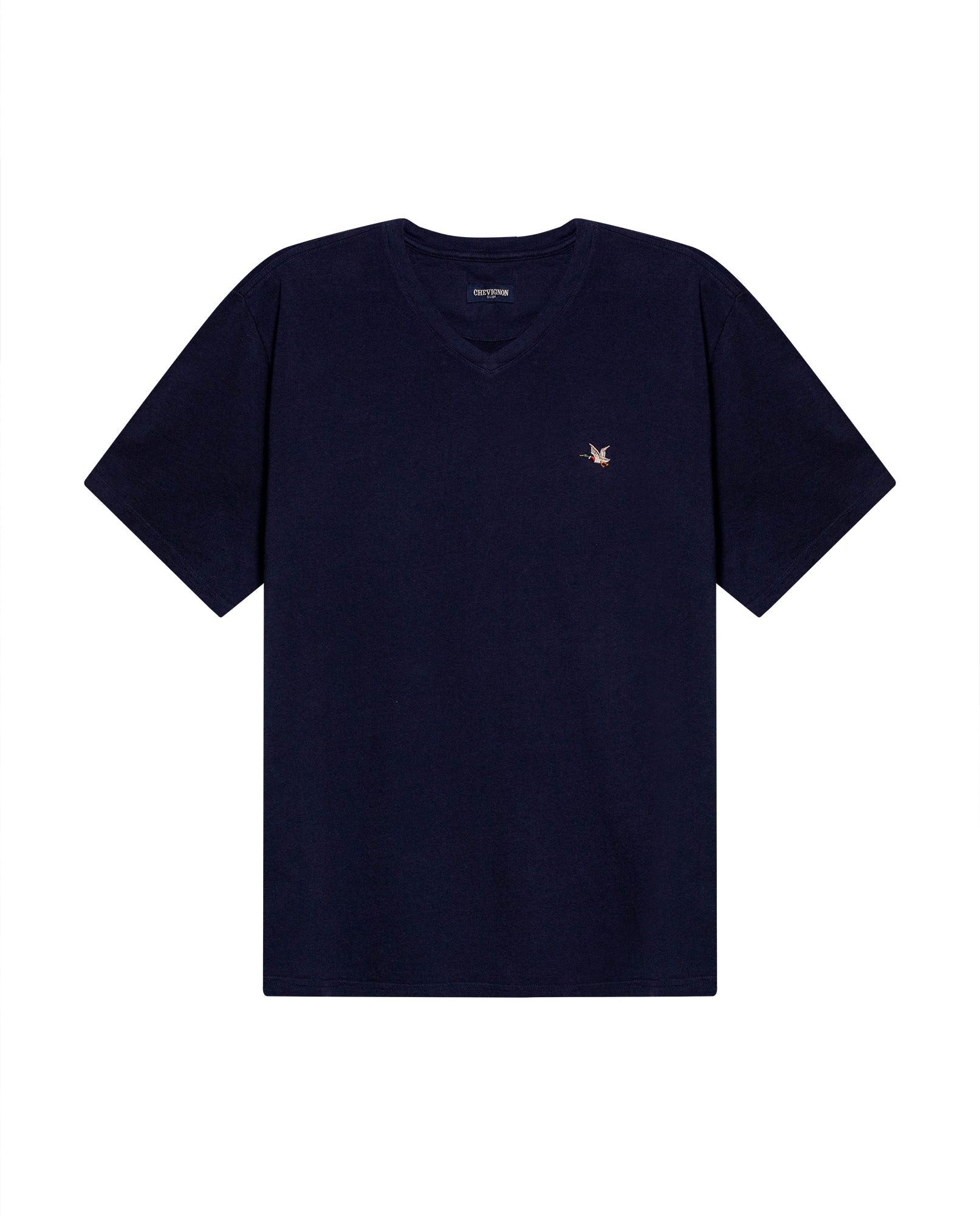 Men's Slim Fit V-Neck T-Shirt - Blue