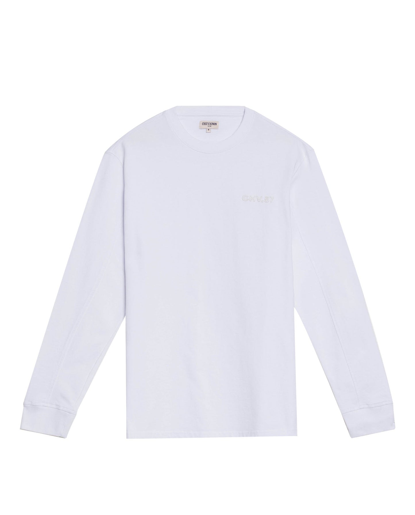 Men's Classic Fit Long Sleeve T-shirt in Cotton Voyage