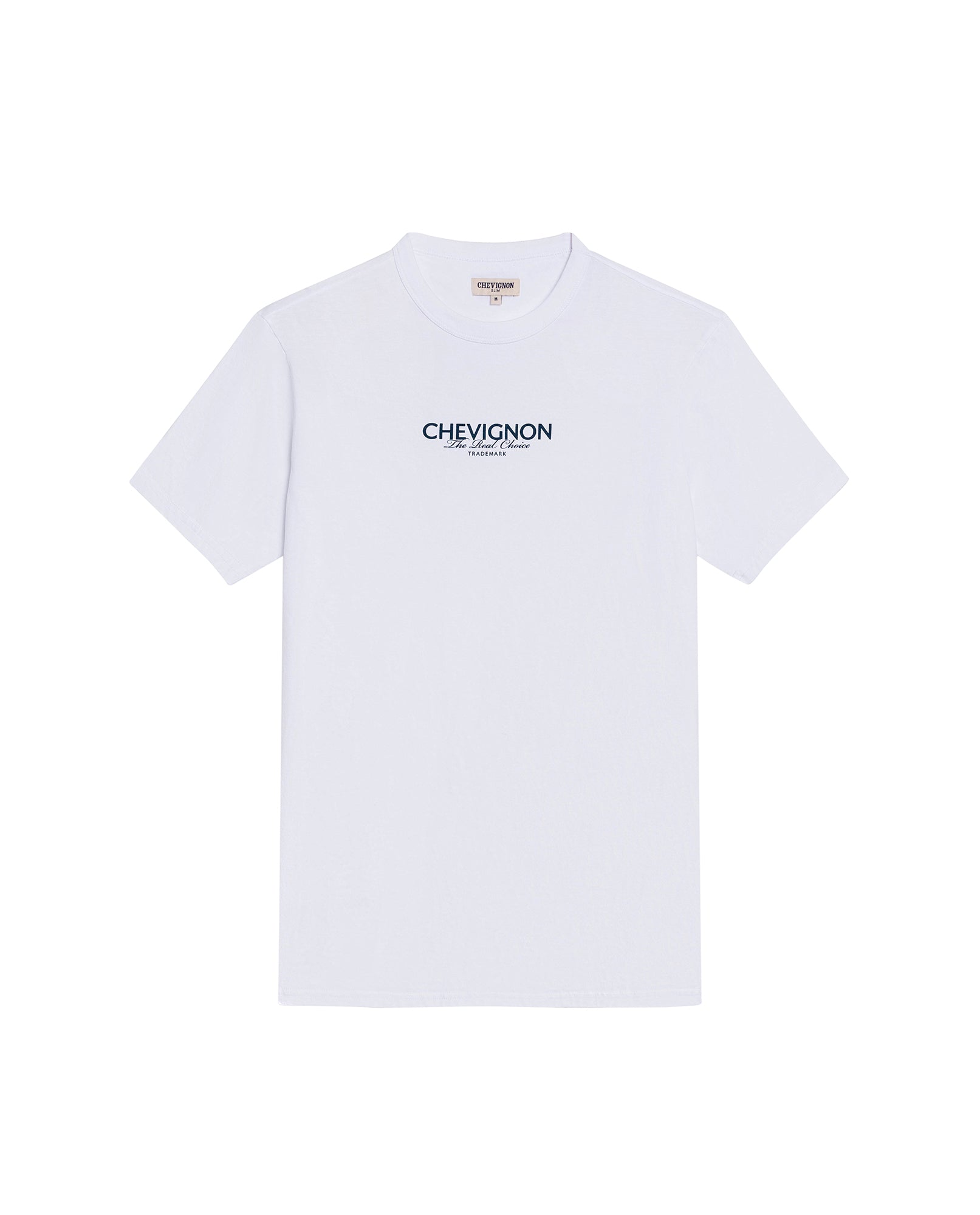Men's Slim Fit Typographic Graphic T-shirt in Cotton Seafront