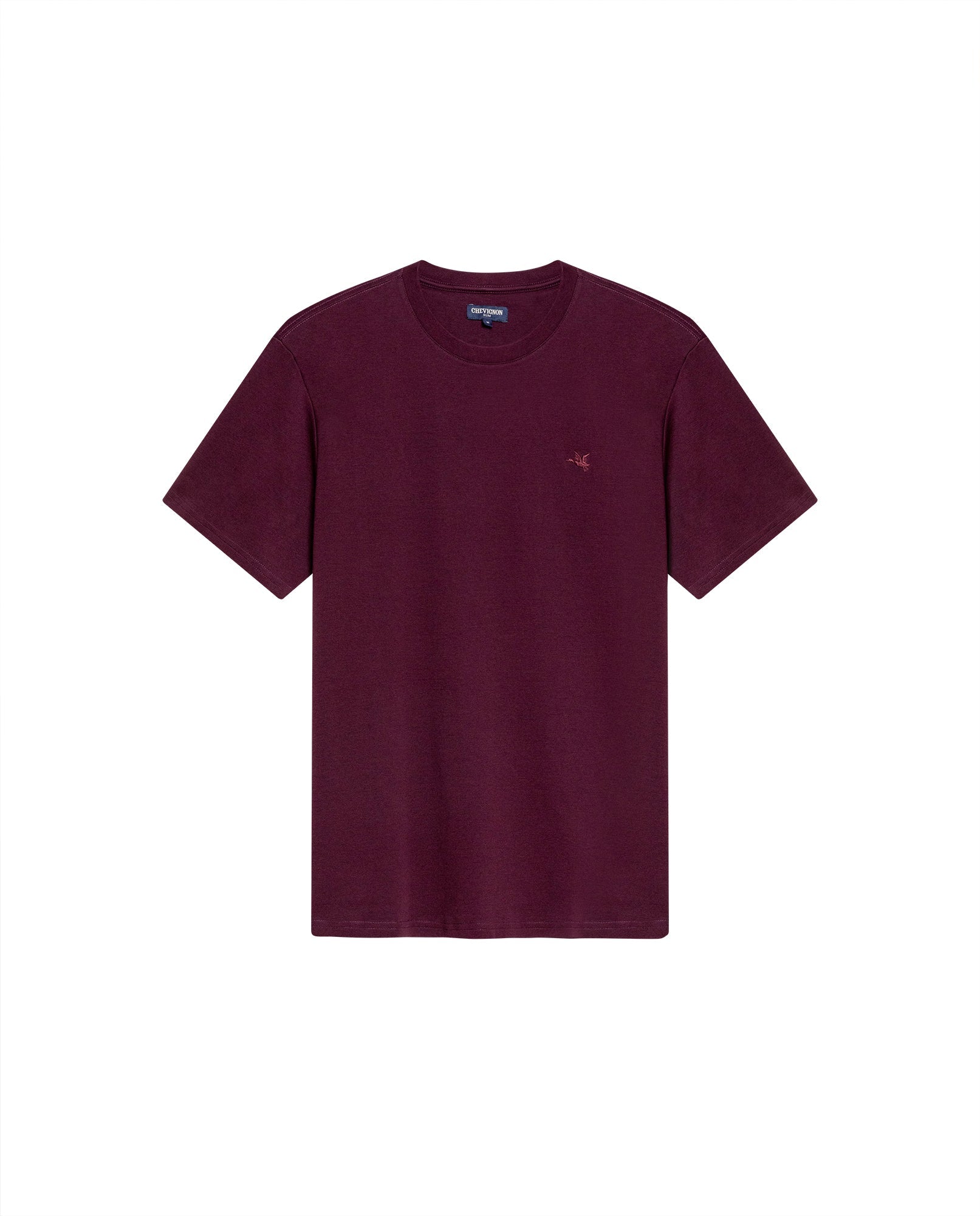 Men's Embroidered Slim Fit T-shirt in Cotton Twilight