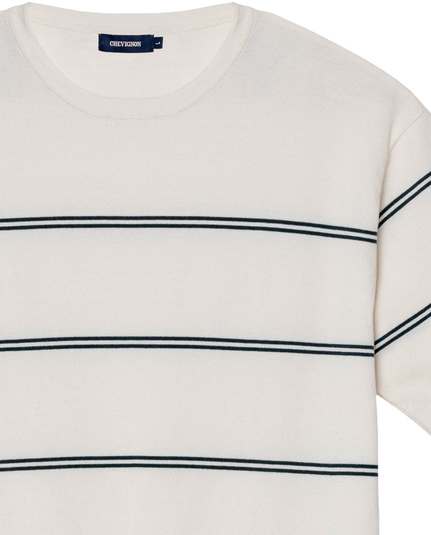 Men's Contrast Stripe Knit T-shirt Midnight