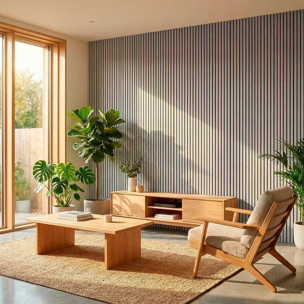 Flexibele Houten Akoestische Panelen - (270 cm x 110 cm)
